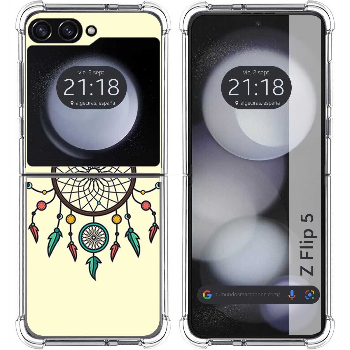 Funda Silicona para Samsung Galaxy Z Flip 5 5G diseño Atrapasueños Dibujos