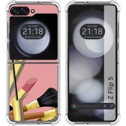 Funda Silicona para Samsung Galaxy Z Flip 5 5G diseño Brochas Dibujos