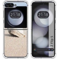 Funda Silicona para Samsung Galaxy Z Flip 5 5G diseño Concha Dibujos