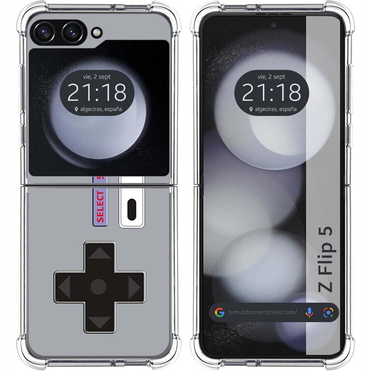 Funda Silicona para Samsung Galaxy Z Flip 5 5G diseño Consola Dibujos