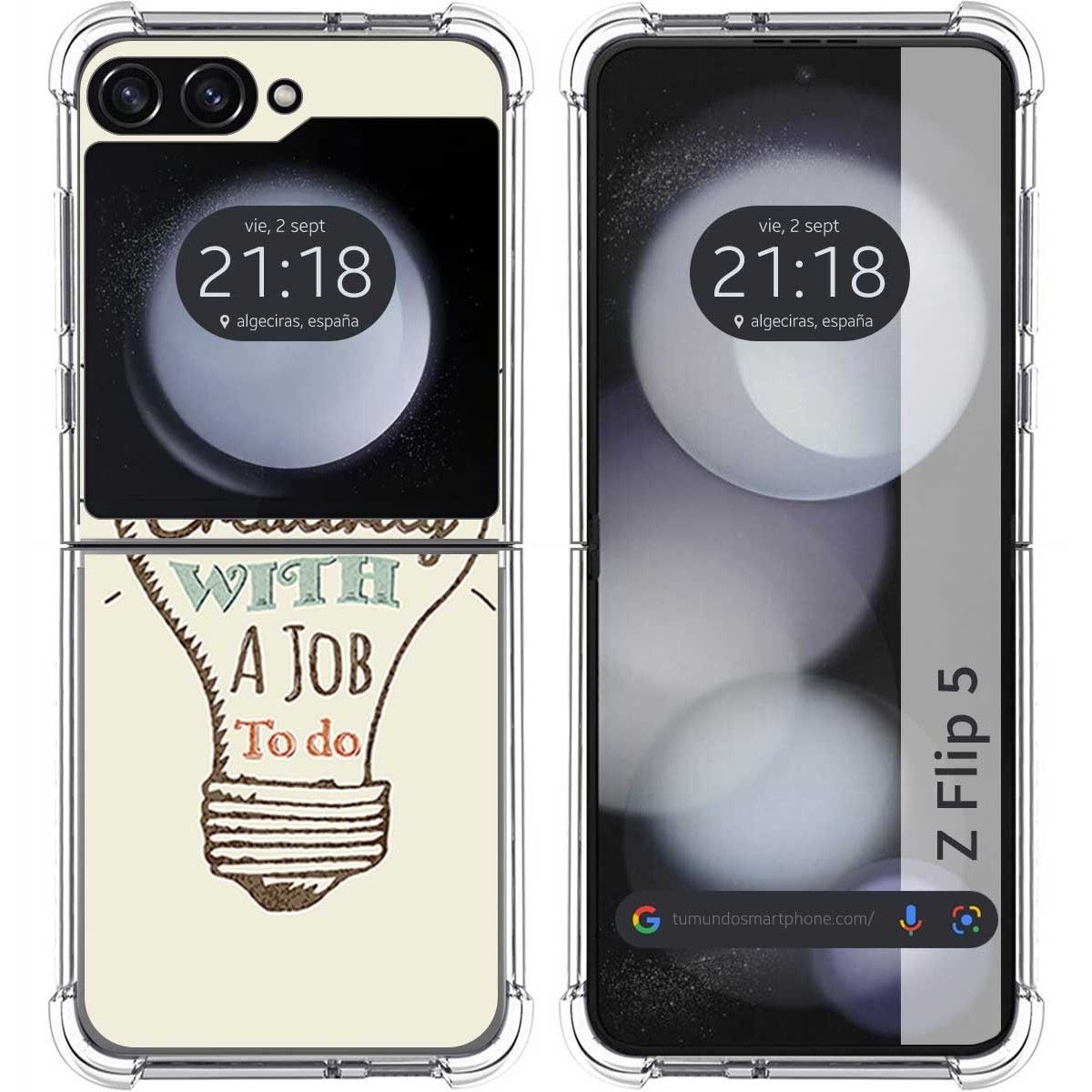 Funda Silicona para Samsung Galaxy Z Flip 5 5G diseño Creativity Dibujos