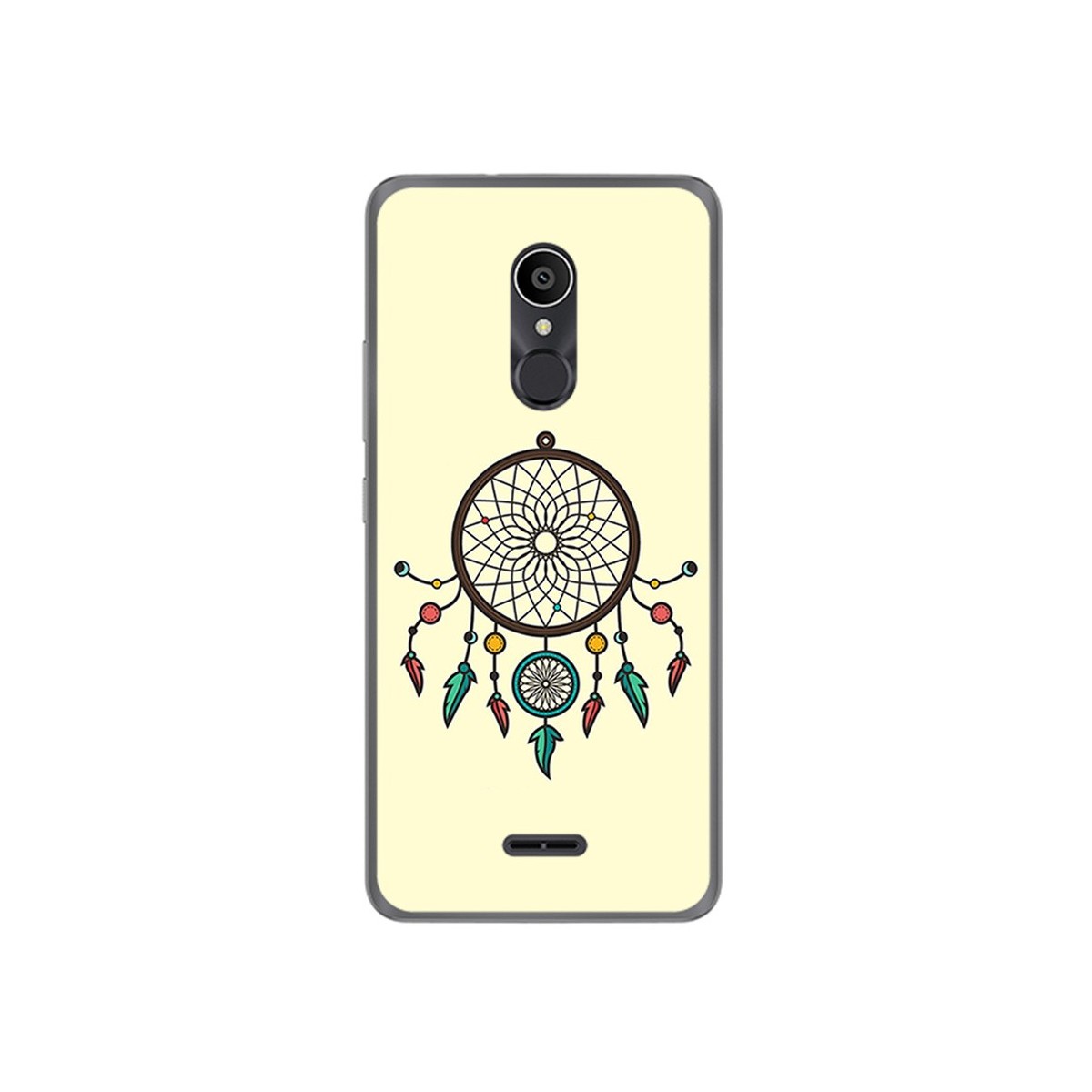 Funda Gel Tpu para Alcatel 3C Diseño Atrapasueños Dibujos