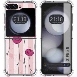 Funda Silicona para Samsung Galaxy Z Flip 5 5G diseño Flores Vintage Dibujos
