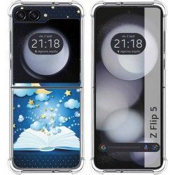 Funda Silicona para Samsung Galaxy Z Flip 5 5G diseño Libro Cuentos Dibujos
