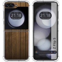 Funda Silicona para Samsung Galaxy Z Flip 5 5G diseño Madera Dibujos