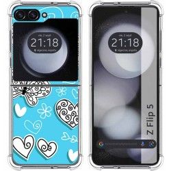 Funda Silicona para Samsung Galaxy Z Flip 5 5G diseño Mariposas Dibujos