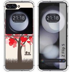 Funda Silicona para Samsung Galaxy Z Flip 5 5G diseño Pajaritos Dibujos