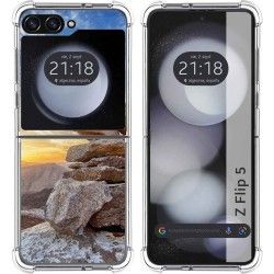 Funda Silicona para Samsung Galaxy Z Flip 5 5G diseño Sunset Dibujos