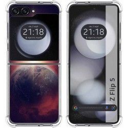 Funda Silicona para Samsung Galaxy Z Flip 5 5G diseño Tierra Dibujos