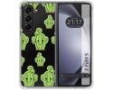 Funda Silicona Transparente para Samsung Galaxy Z Fold 5 5G diseño Cactus Dibujos