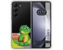 Funda Silicona Transparente para Samsung Galaxy Z Fold 5 5G diseño Coco Dibujos