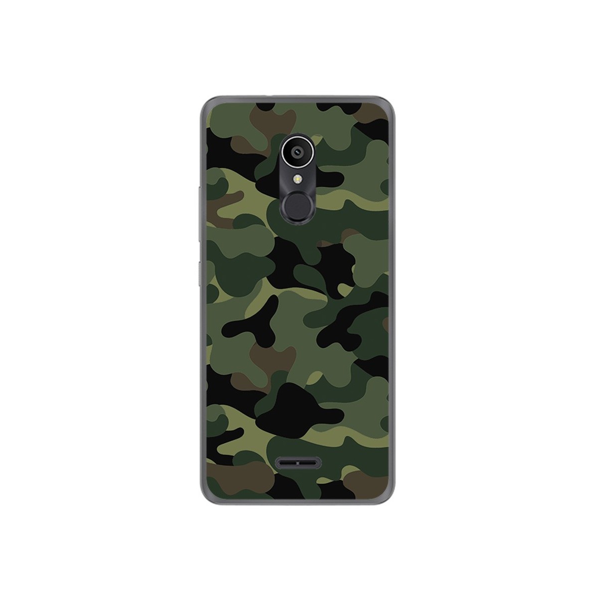 Funda Gel Tpu para Alcatel 3C Diseño Camuflaje Dibujos