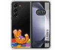 Funda Silicona Transparente para Samsung Galaxy Z Fold 5 5G diseño Leopardo Dibujos