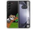 Funda Silicona Transparente para Samsung Galaxy Z Fold 5 5G diseño Panda Dibujos