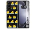 Funda Silicona Transparente para Samsung Galaxy Z Fold 5 5G diseño Pato Dibujos
