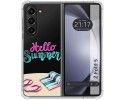 Funda Silicona Transparente para Samsung Galaxy Z Fold 5 5G diseño Summer Dibujos