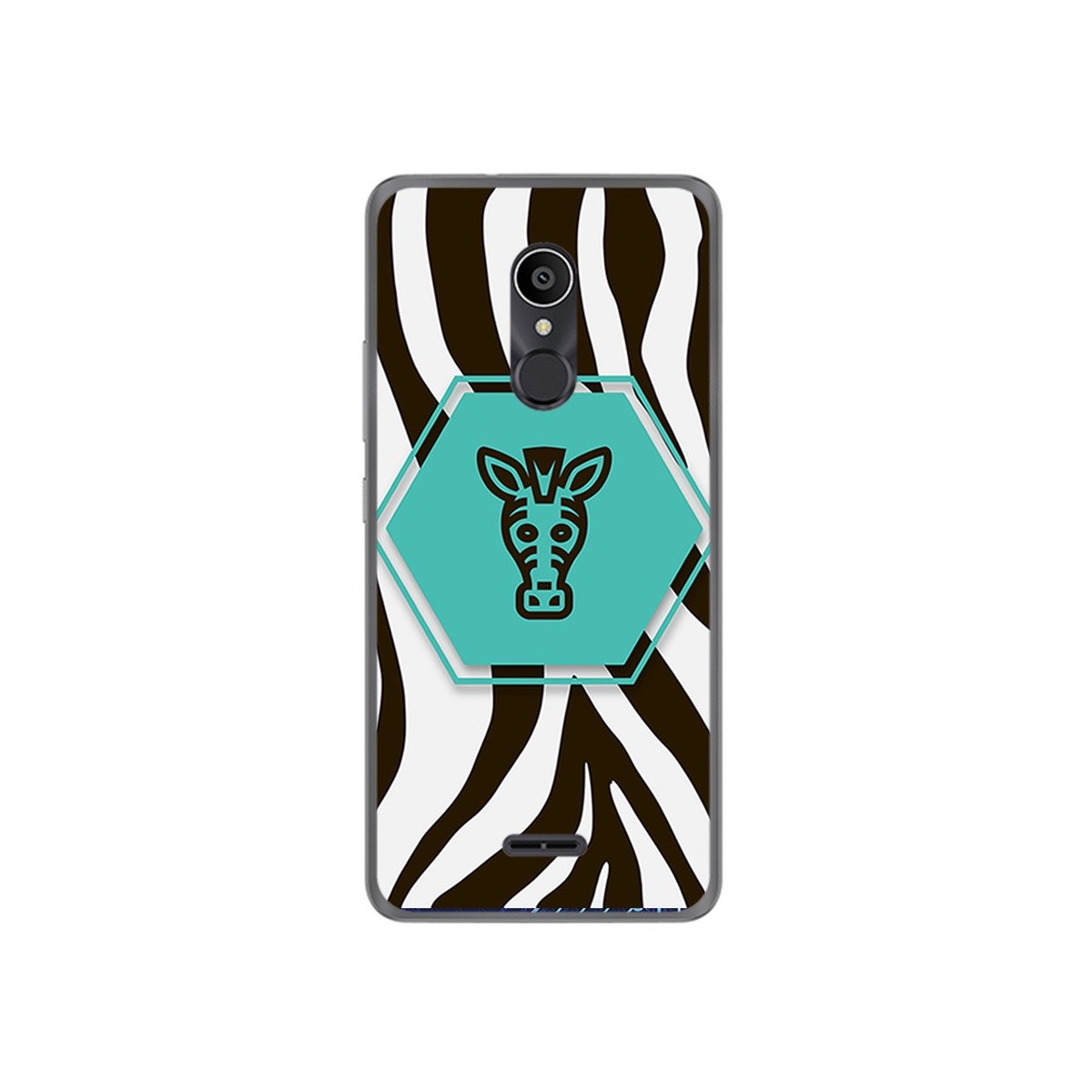 Funda Gel Tpu para Alcatel 3C Diseño Cebra Dibujos