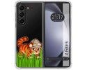 Funda Silicona Transparente para Samsung Galaxy Z Fold 5 5G diseño Tigre Dibujos