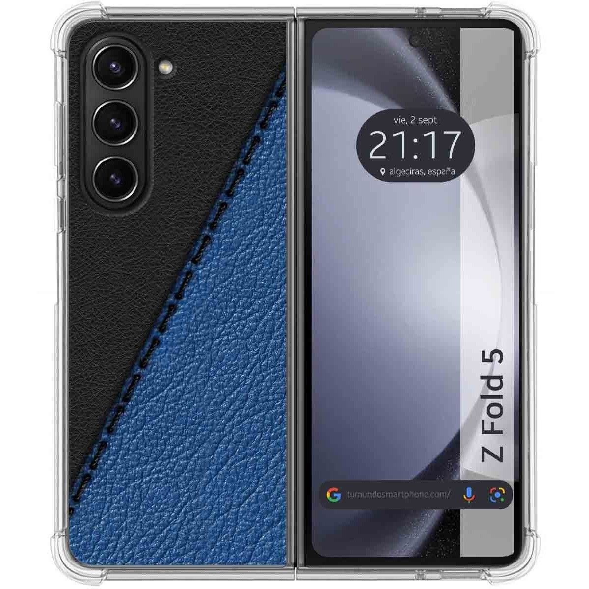 Funda Silicona para Samsung Galaxy Z Fold 5 5G diseño Cuero 02 Dibujos