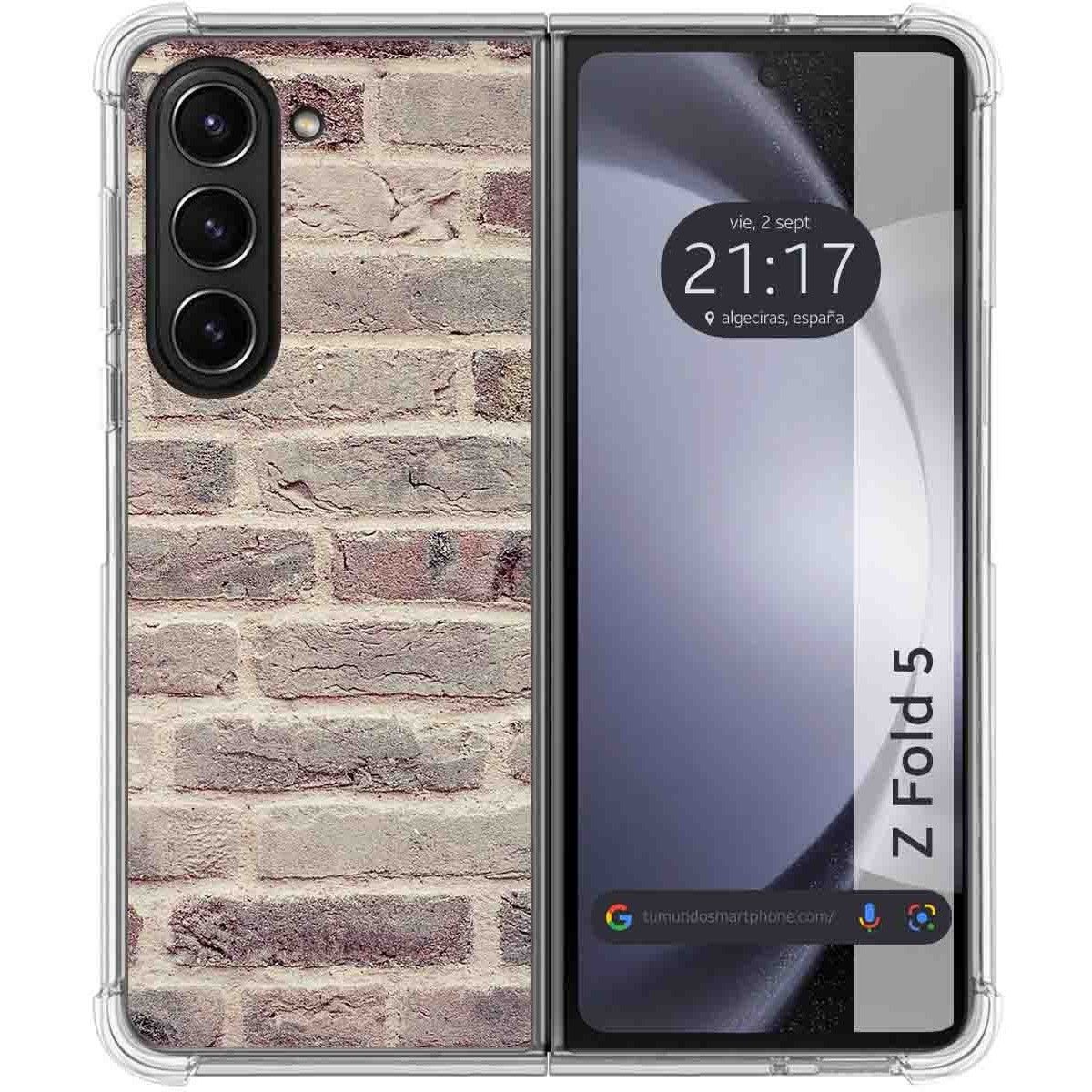 Funda Silicona para Samsung Galaxy Z Fold 5 5G diseño Ladrillo 01 Dibujos