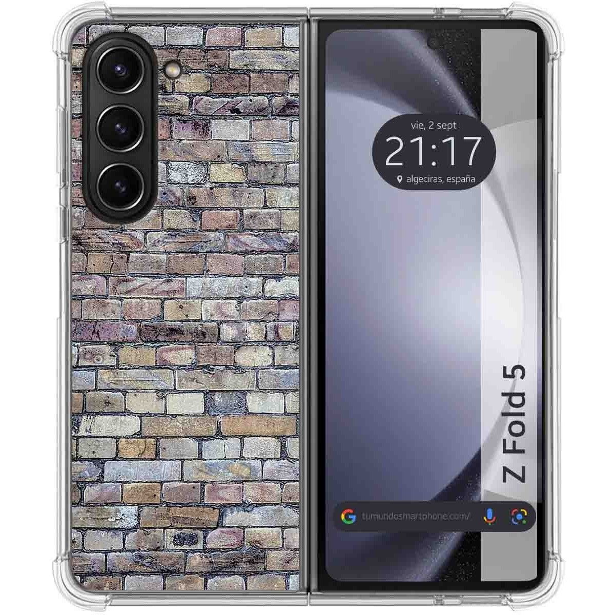 Funda Silicona para Samsung Galaxy Z Fold 5 5G diseño Ladrillo 02 Dibujos