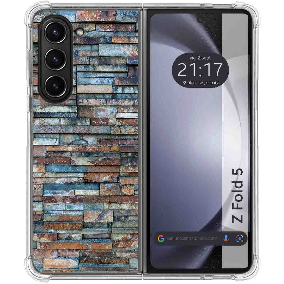 Funda Silicona para Samsung Galaxy Z Fold 5 5G diseño Ladrillo 05 Dibujos
