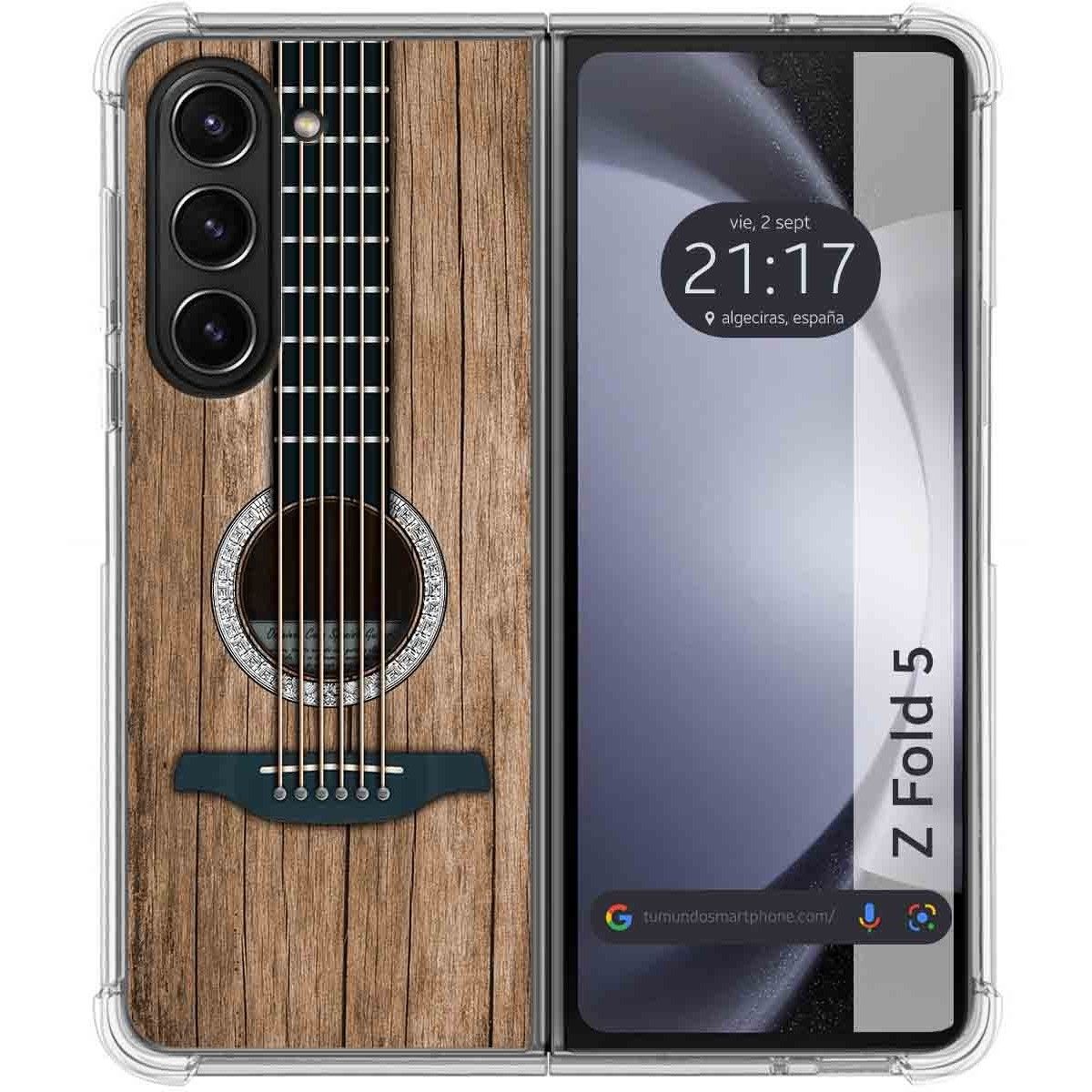 Funda Silicona para Samsung Galaxy Z Fold 5 5G diseño Madera 11 Dibujos
