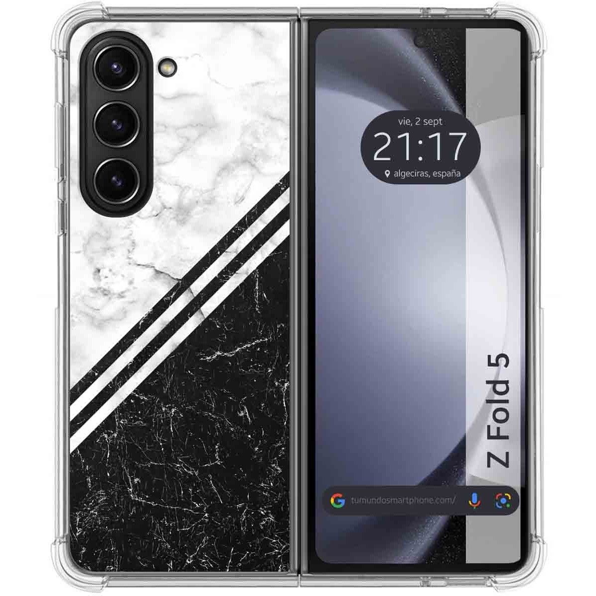Funda Silicona para Samsung Galaxy Z Fold 5 5G diseño Mármol 01 Dibujos