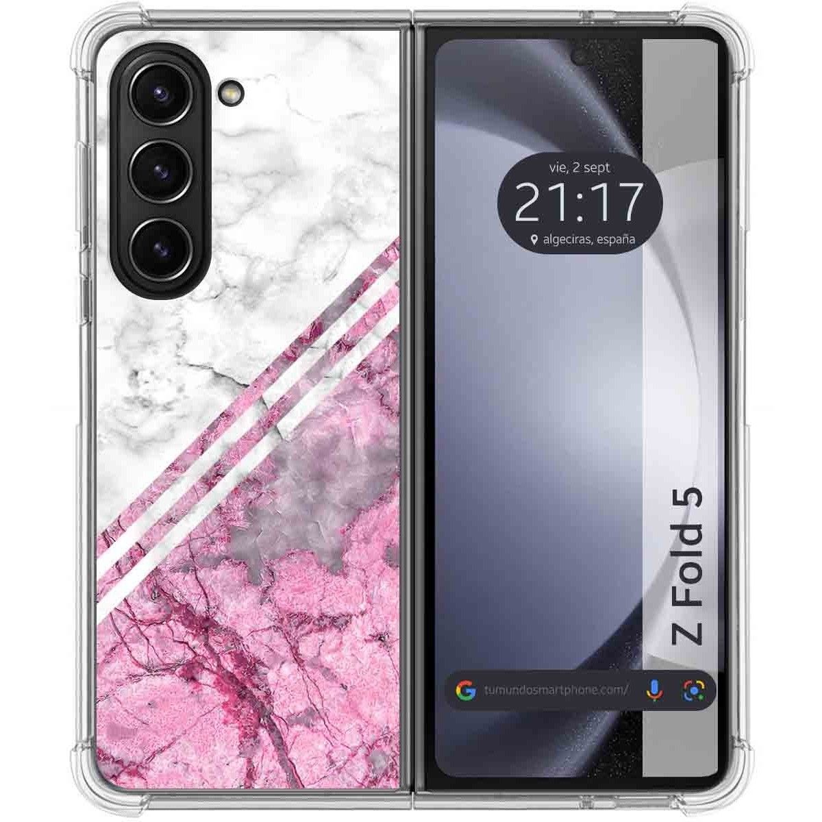 Funda Silicona para Samsung Galaxy Z Fold 5 5G diseño Mármol 03 Dibujos