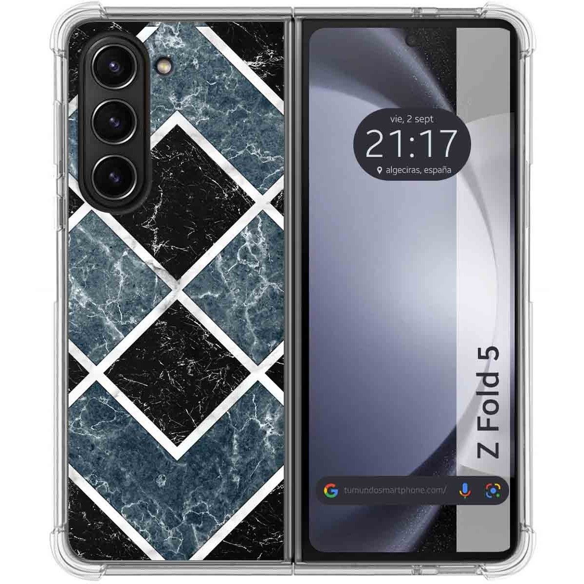 Funda Silicona para Samsung Galaxy Z Fold 5 5G diseño Mármol 06 Dibujos