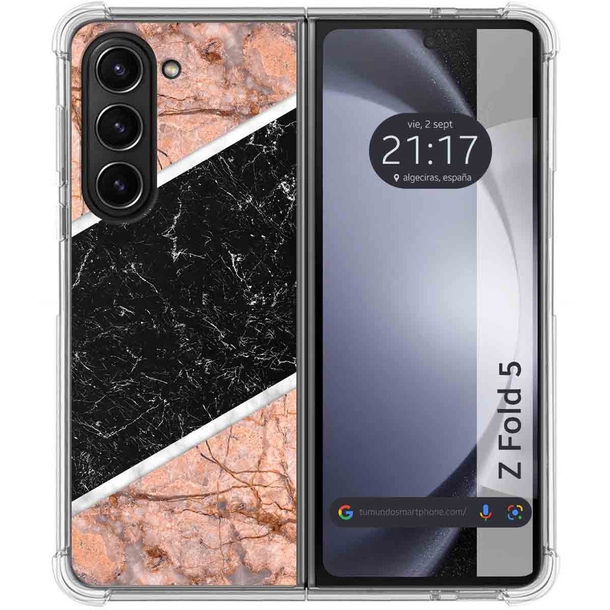 Funda Silicona para Samsung Galaxy Z Fold 5 5G diseño Mármol 07 Dibujos