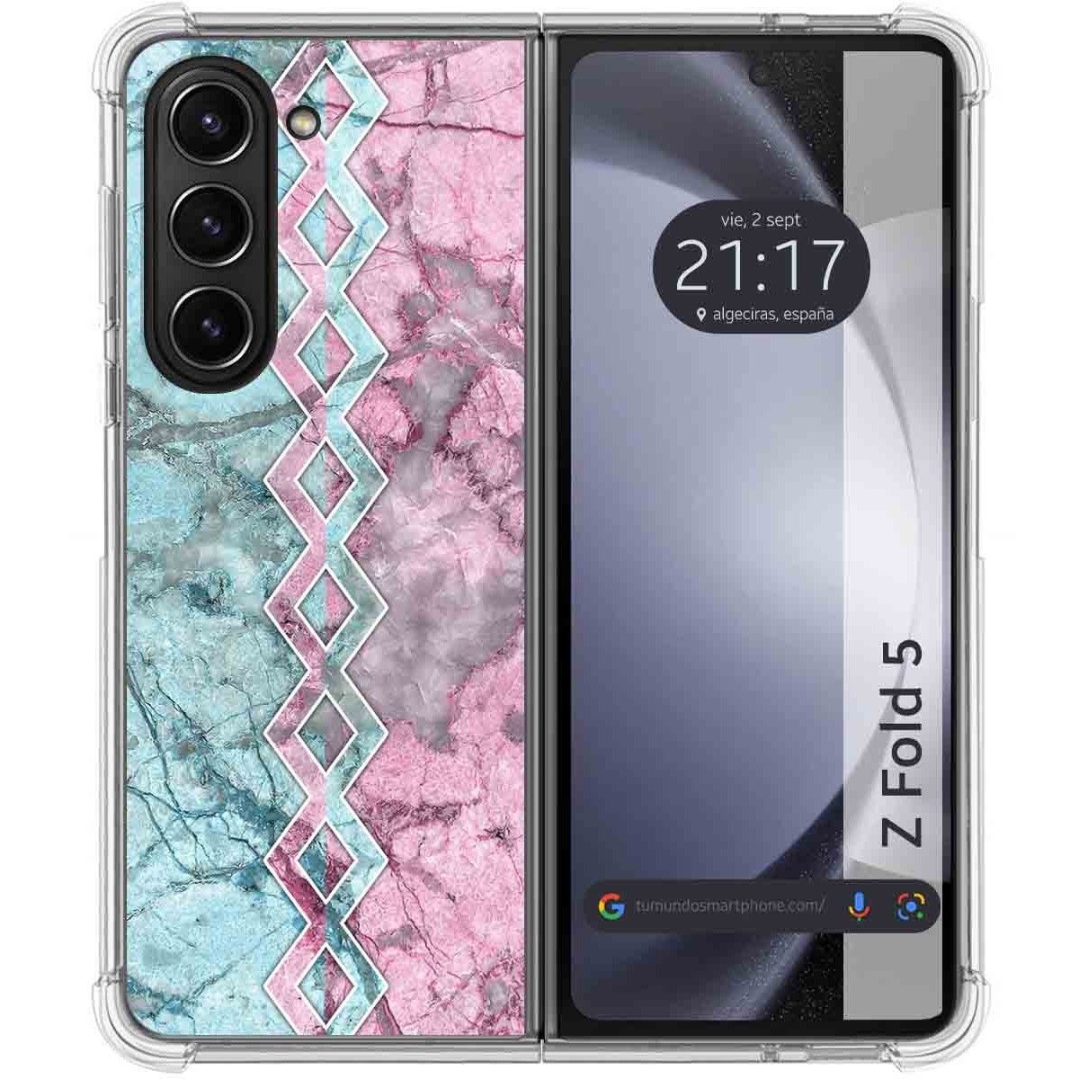 Funda Silicona para Samsung Galaxy Z Fold 5 5G diseño Mármol 08 Dibujos