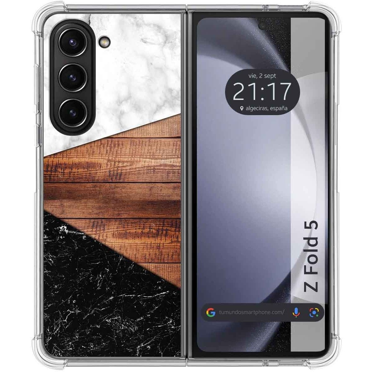 Funda Silicona para Samsung Galaxy Z Fold 5 5G diseño Mármol 11 Dibujos