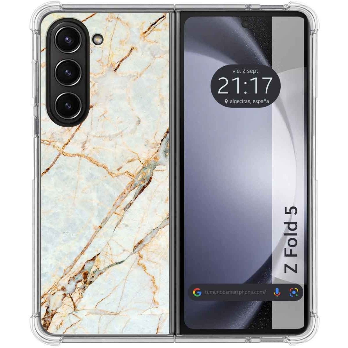Funda Silicona para Samsung Galaxy Z Fold 5 5G diseño Mármol 13 Dibujos