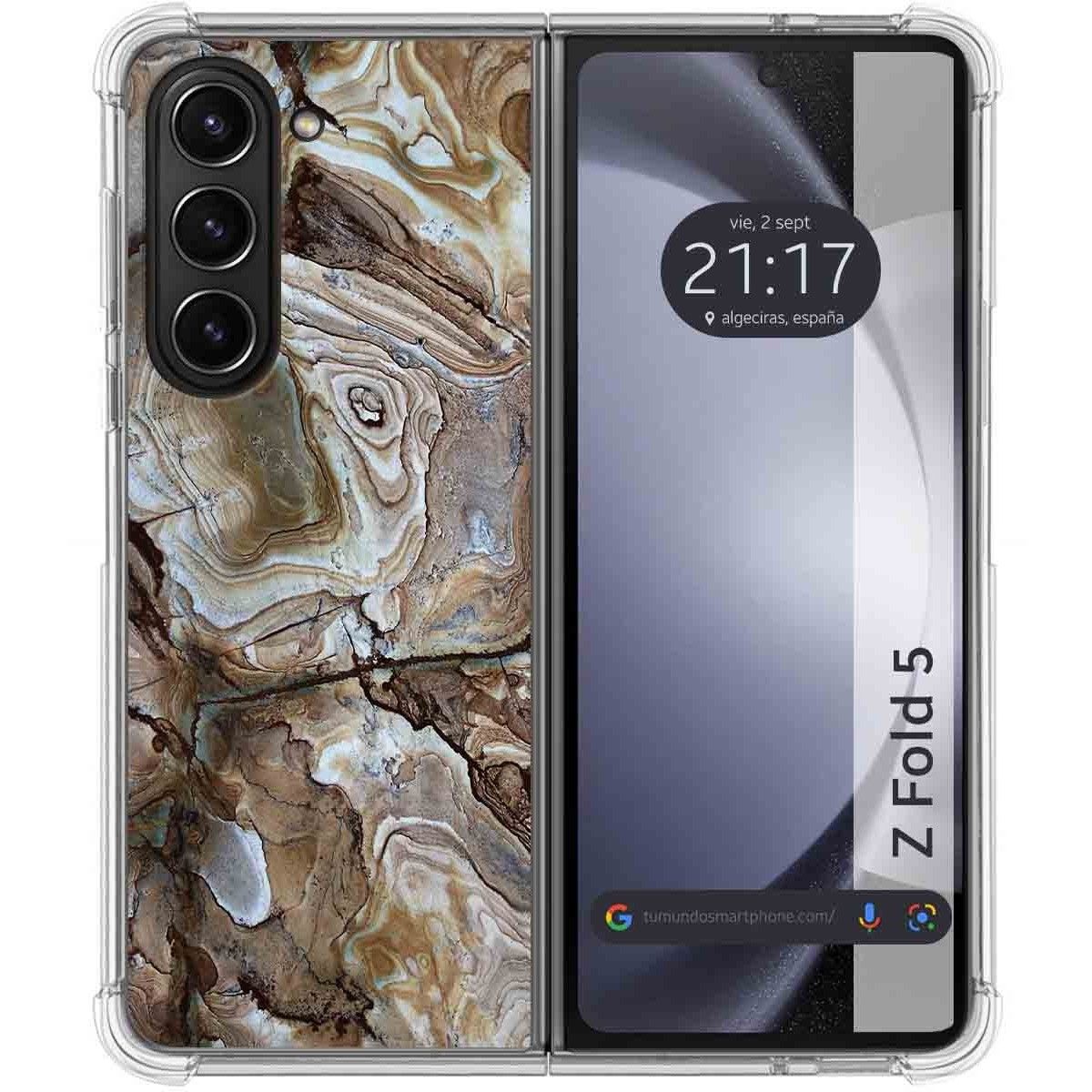 Funda Silicona para Samsung Galaxy Z Fold 5 5G diseño Mármol 14 Dibujos