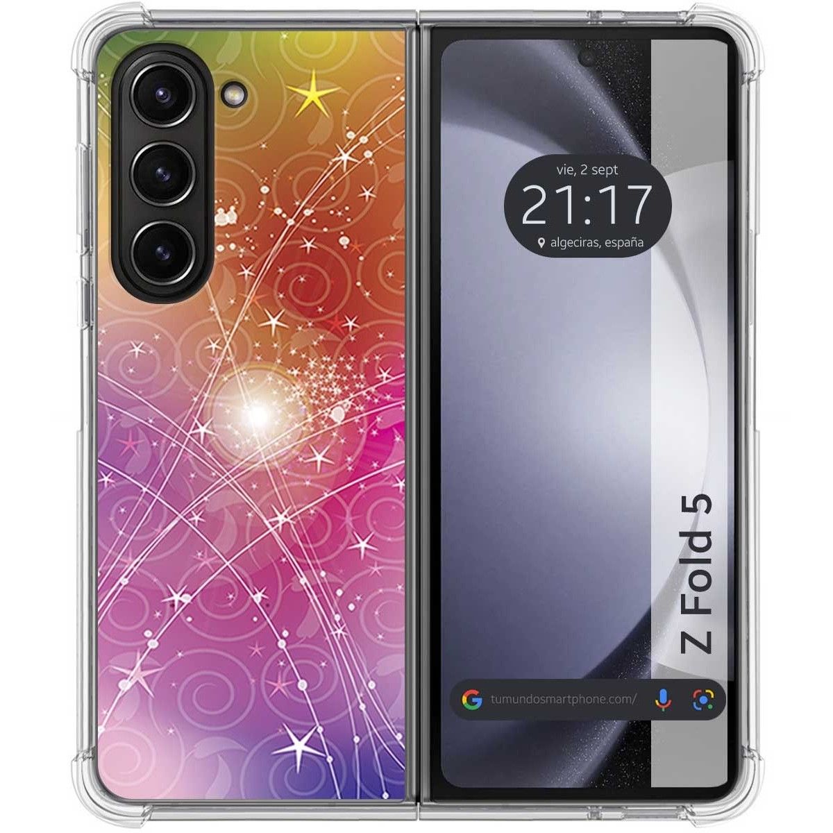 Funda Silicona para Samsung Galaxy Z Fold 5 5G diseño Abstracto Dibujos