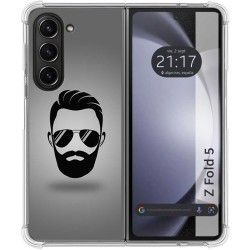 Funda Silicona para Samsung Galaxy Z Fold 5 5G diseño Barba Dibujos