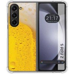 Funda Silicona para Samsung Galaxy Z Fold 5 5G diseño Cerveza Dibujos