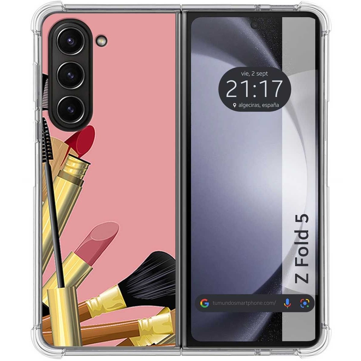 Funda Silicona para Samsung Galaxy Z Fold 5 5G diseño Brochas Dibujos