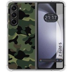 Funda Silicona para Samsung Galaxy Z Fold 5 5G diseño Camuflaje Dibujos