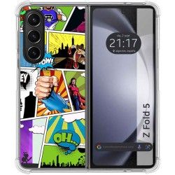 Funda Silicona para Samsung Galaxy Z Fold 5 5G diseño Comic Dibujos