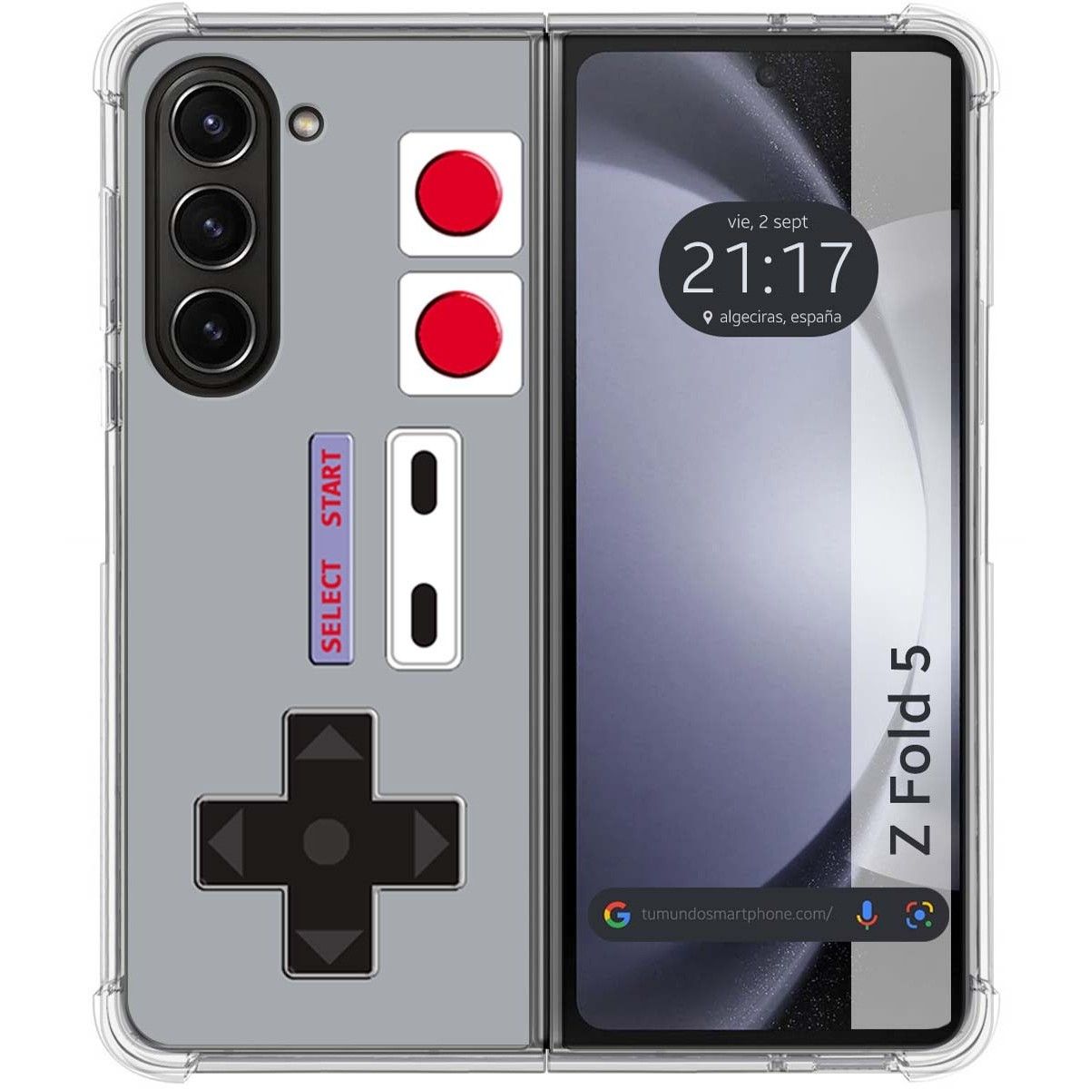 Funda Silicona para Samsung Galaxy Z Fold 5 5G diseño Consola Dibujos
