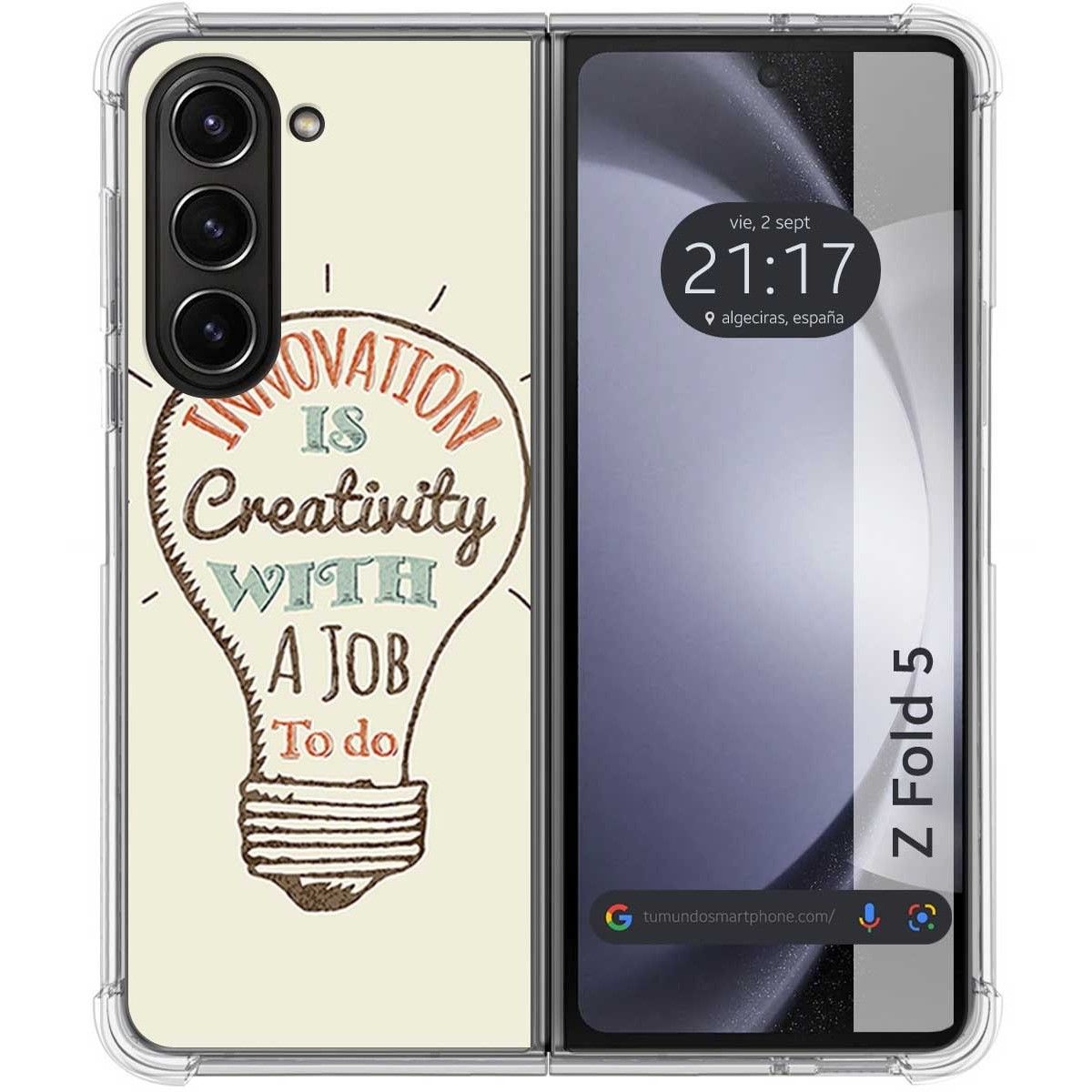 Funda Silicona para Samsung Galaxy Z Fold 5 5G diseño Creativity Dibujos