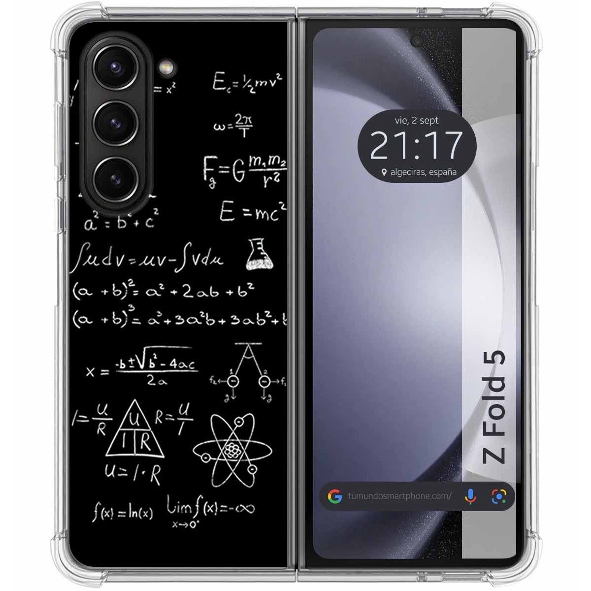 Funda Silicona para Samsung Galaxy Z Fold 5 5G diseño Formulas Dibujos