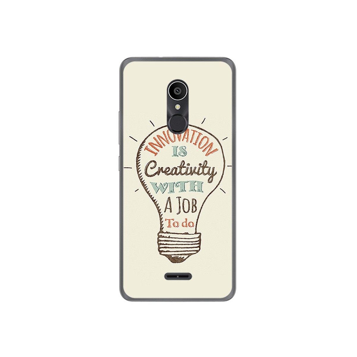 Funda Gel Tpu para Alcatel 3C Diseño Creativity Dibujos