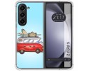 Funda Silicona para Samsung Galaxy Z Fold 5 5G diseño Furgoneta Dibujos