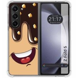 Funda Silicona para Samsung Galaxy Z Fold 5 5G diseño Helado Chocolate Dibujos