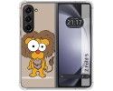 Funda Silicona para Samsung Galaxy Z Fold 5 5G diseño Leon Dibujos