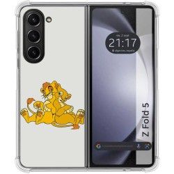 Funda Silicona para Samsung Galaxy Z Fold 5 5G diseño Leones Dibujos