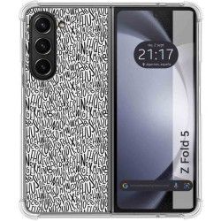 Funda Silicona para Samsung Galaxy Z Fold 5 5G diseño Letras Dibujos